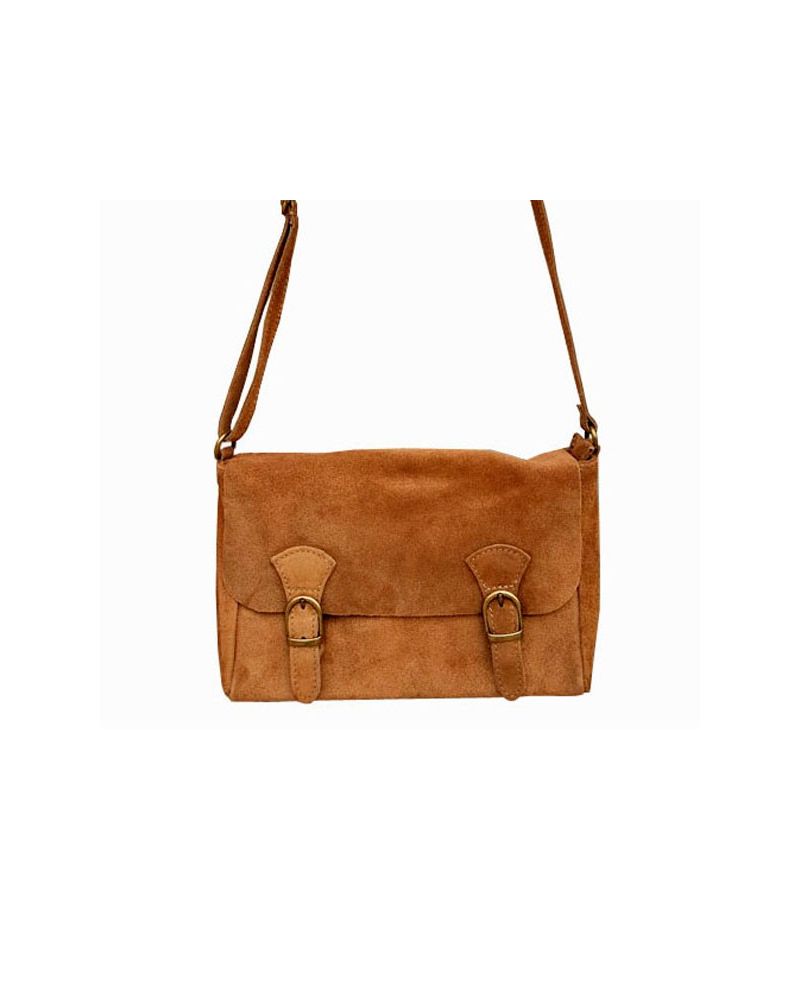 Petit sac bandoulière couleur camel - Zosha Collection