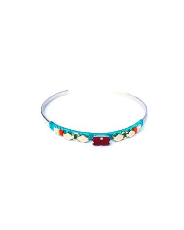 Bracelet jonc pierre rouge