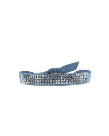 Bracelet mini triangle Bleu jean