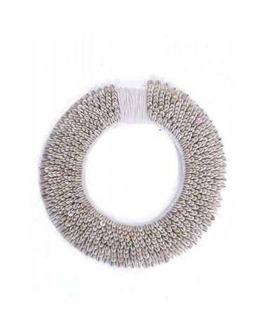 Plastron rond coquillages