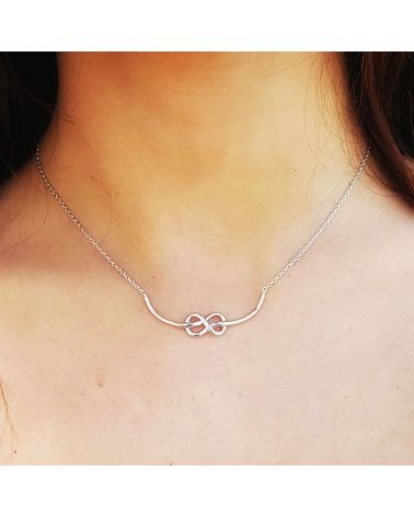 Collier argent noeud marin en argent 925