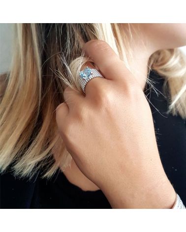 Bague anneau Maille Chaine - Argent 925 by Zosha