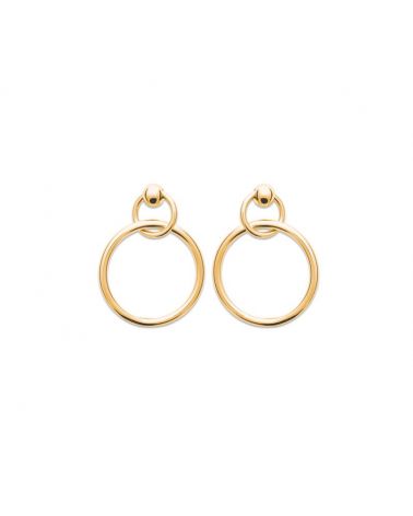 Boucles d'oreilles double anneau