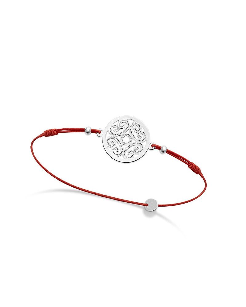 Bracelet médaille arabesque Argent