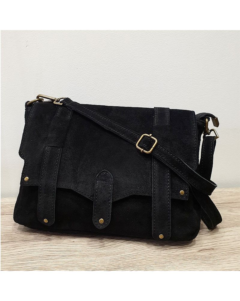 Sac bandoulière messenger noir