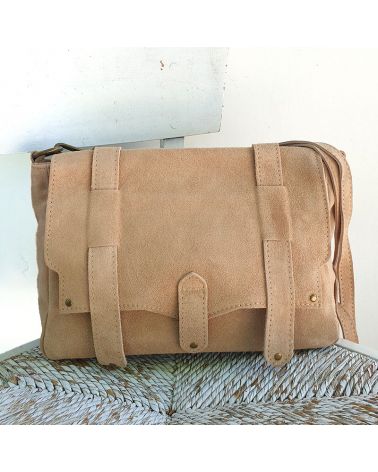 sac messenger beige