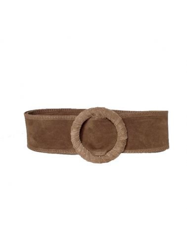 ceinture daim taupe