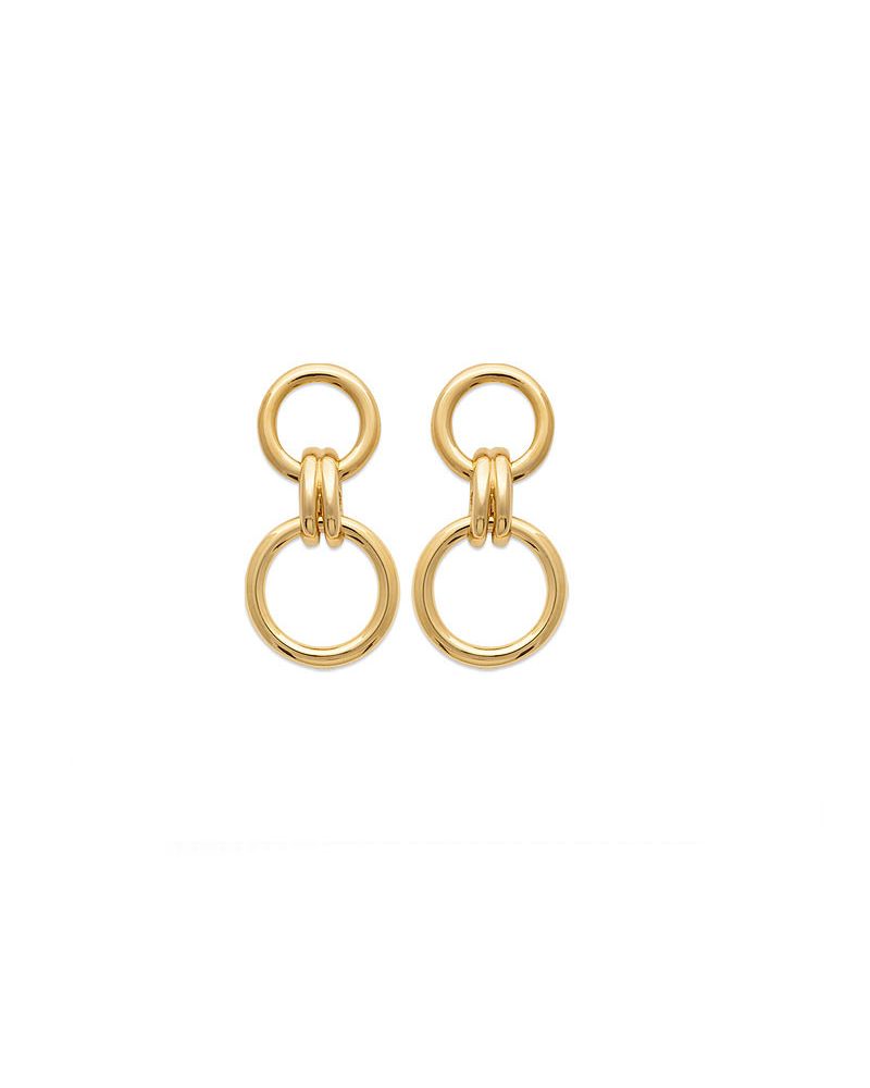 boucles d'oreilles double anneau