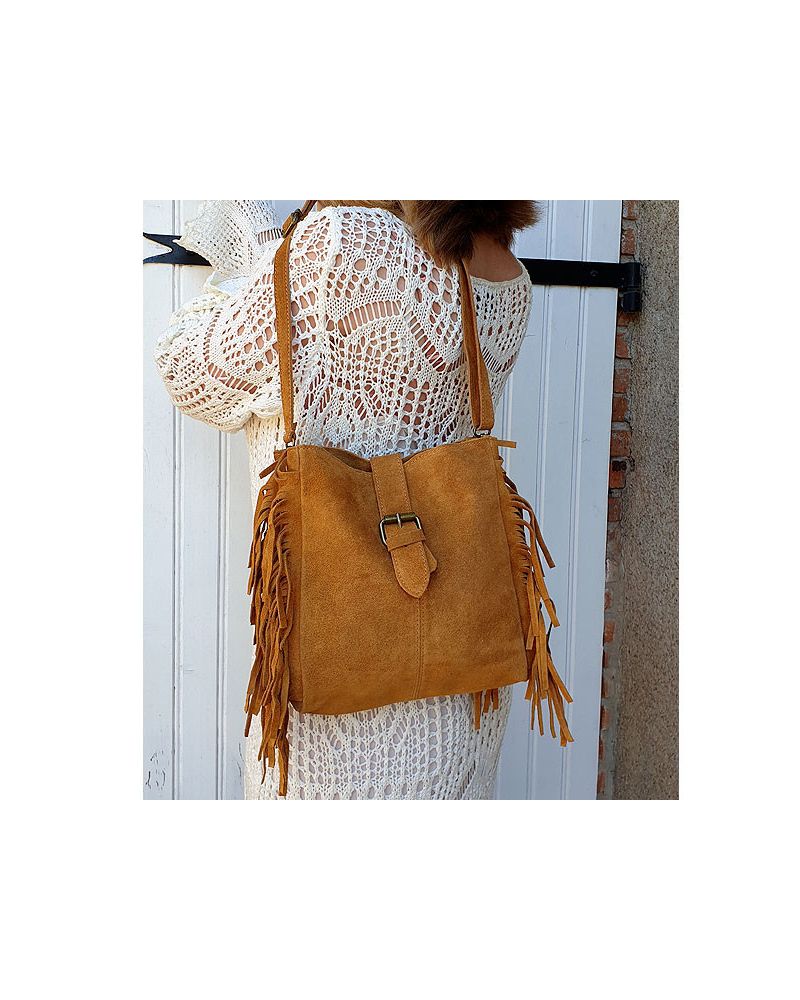 sac boho camel