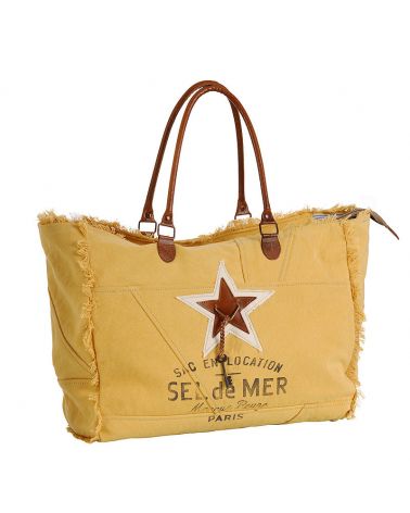 sac de plage jaune