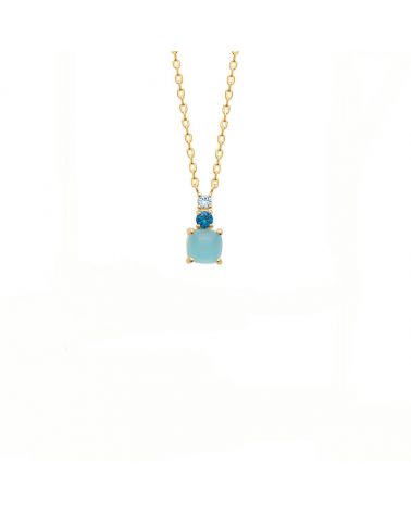 collier aigue marine