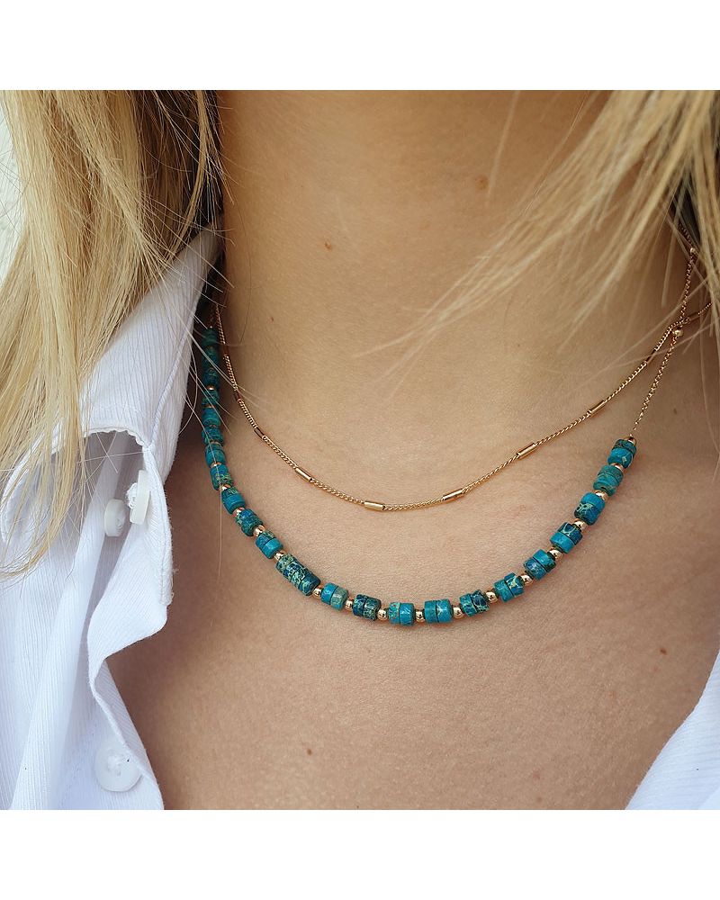 Bijoux Pierre Bleue, Pierre Semi-Précieuse Bleu LAYONE Paris