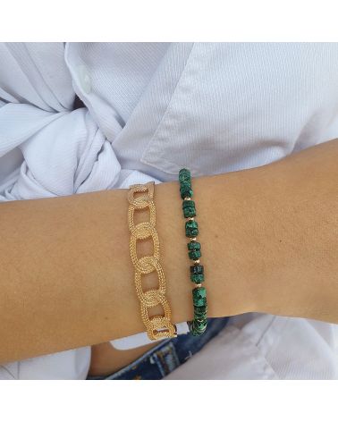 bracelet jaspe vert