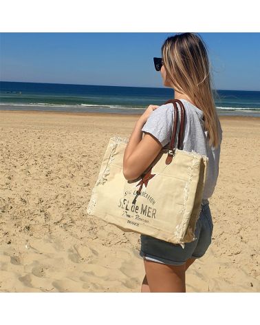 sac de plage sel de mer