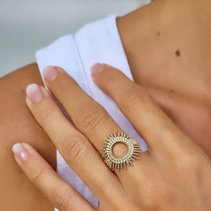 bague soleil or