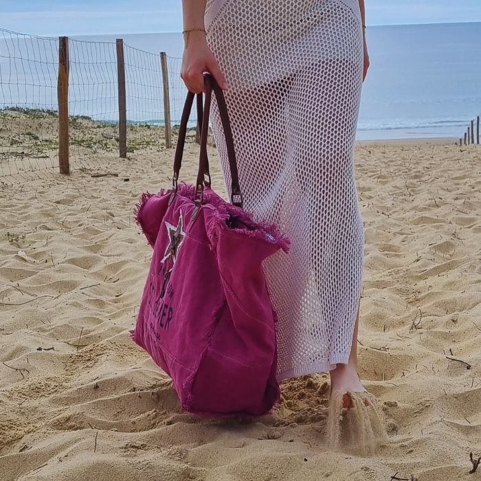 sac de plage xl fuchsia