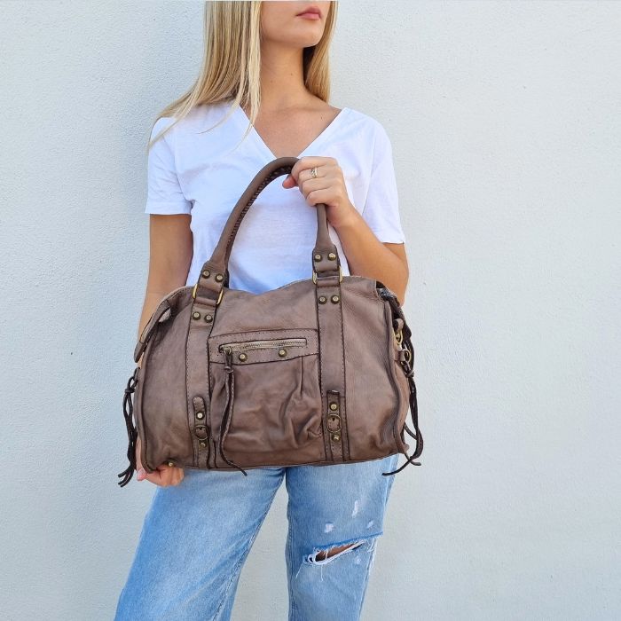 sac esprit vintage taupe