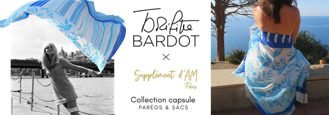 Brigitte Bardot x Supplement d'AM - Paréos & Sacs - Zosha Collection