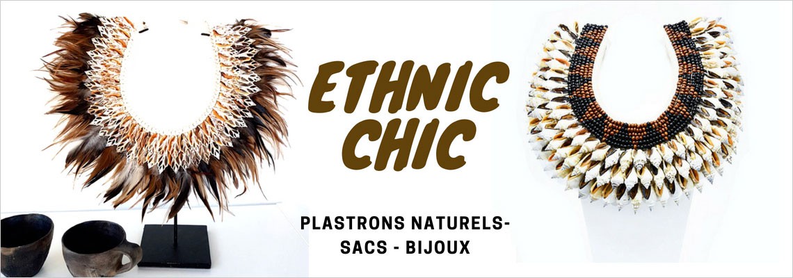 Style ethnique chic bijoux plastrons accessoires sacs d'inspiration ethnique