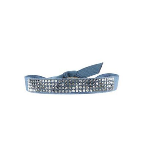 Bracelet mini triangle Bleu jean