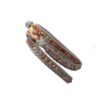Bracelet wrap Gris cuivré