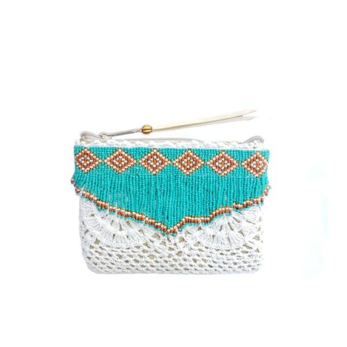 Porte monnaie crochet perles