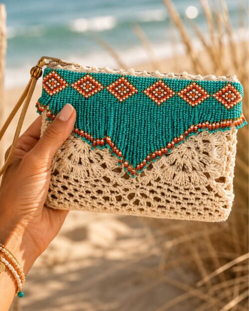 porte monnaie crochet perles porte monnaie crochet perles