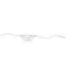 Bracelet argent 925 multi demi cerle