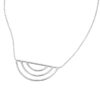 Collier ras de cou argent multi demi-cercles en argent 925