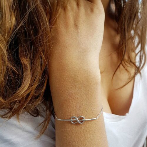 Bracelet argent 925 noeud marin