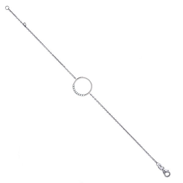 Bracelet argent 925 cercle zircon
