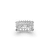 Bague anneau argent 925 dentelle