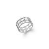 Bague anneau argent 925 motif aztèque