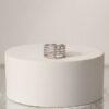 Bague argent 6 rangs zirconium