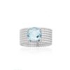 Bague argent 925 pierre aigue marine