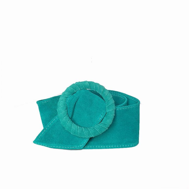 ceinture daim turquoise