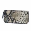 portefeuille cuir effet reptile