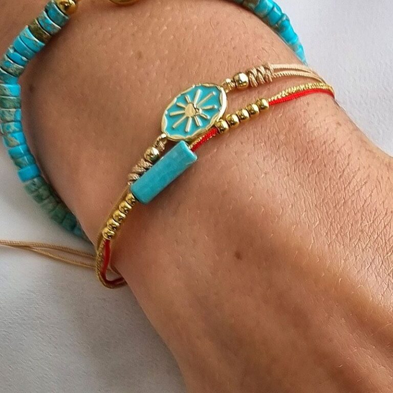 Bracelet lien Email Soleil