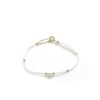 Bracelet fil perlé blanc