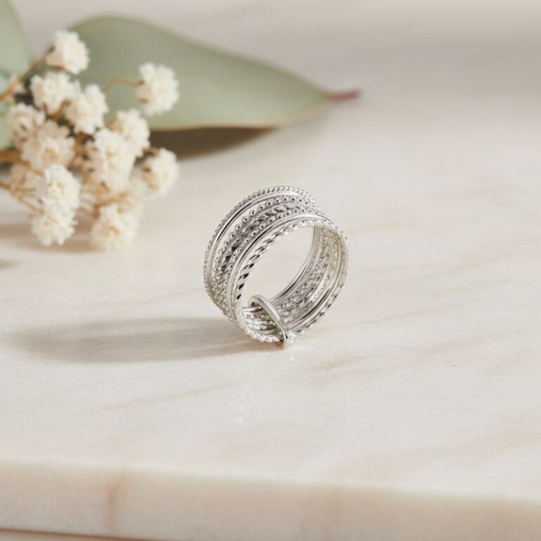 bague semainier argent 925 pour femme création française