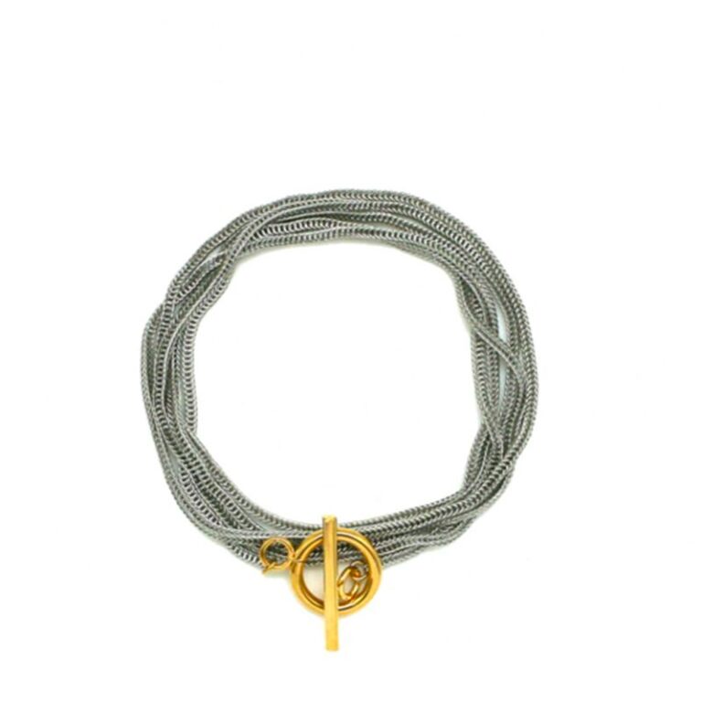 Bracelet Multi Tour Argenté Doré