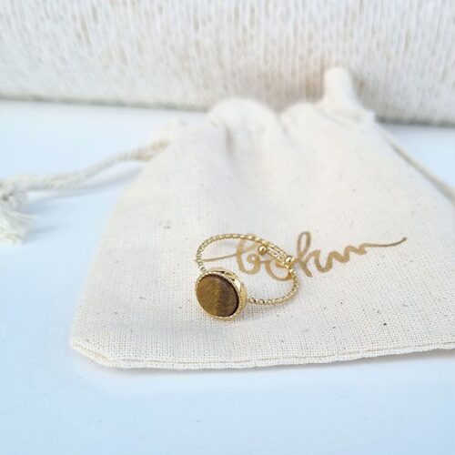 Bague Emllo œil de Tigre