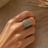 bague devon acetate bleu clair bague devon acetate bleu clair