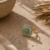 bague devon acetate bleu clair bague devon acetate bleu clair