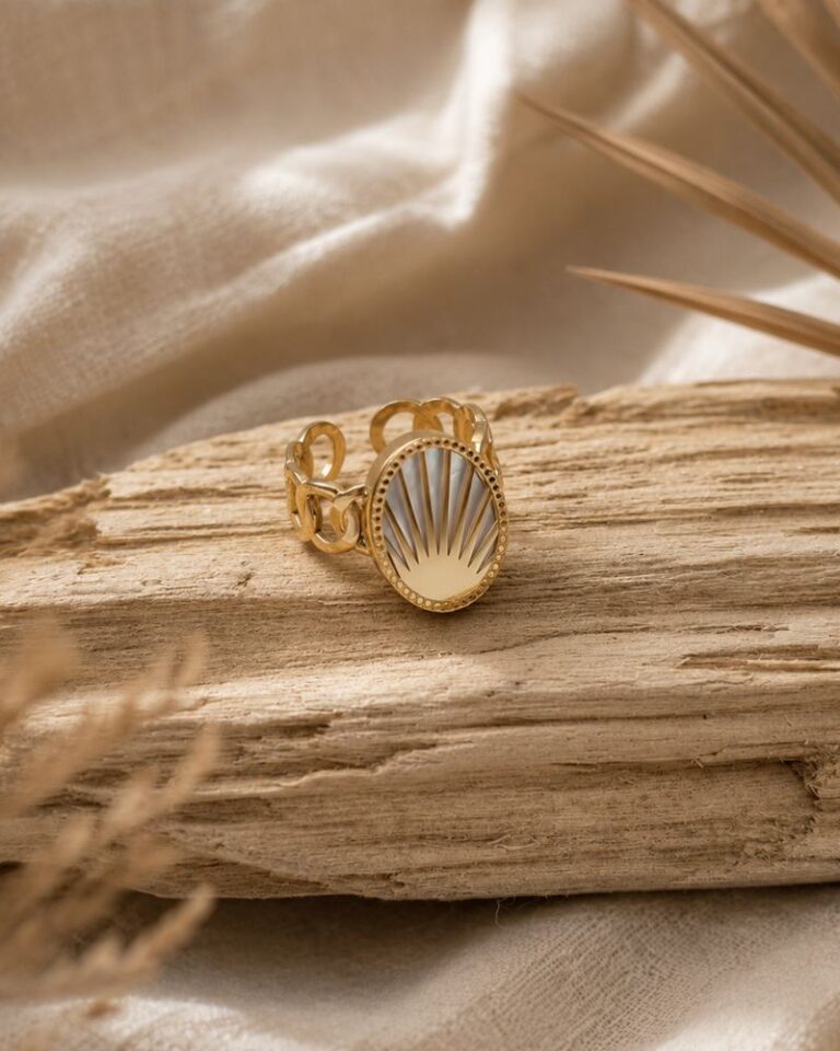 bague janice nacre