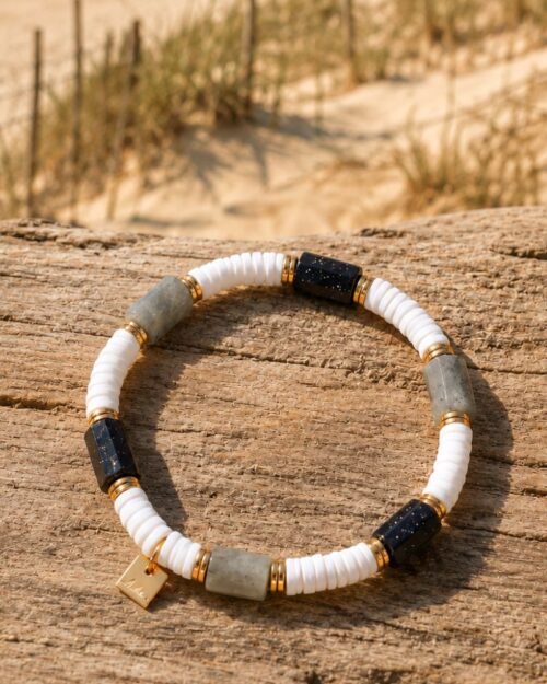 bracelet nola labradorite & onyx