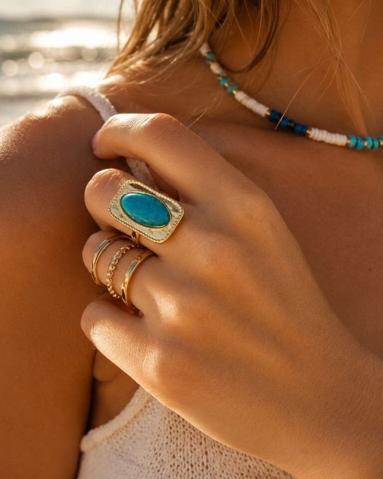 bague venata apatite bague été venata pierre apatite bijou bohm paris