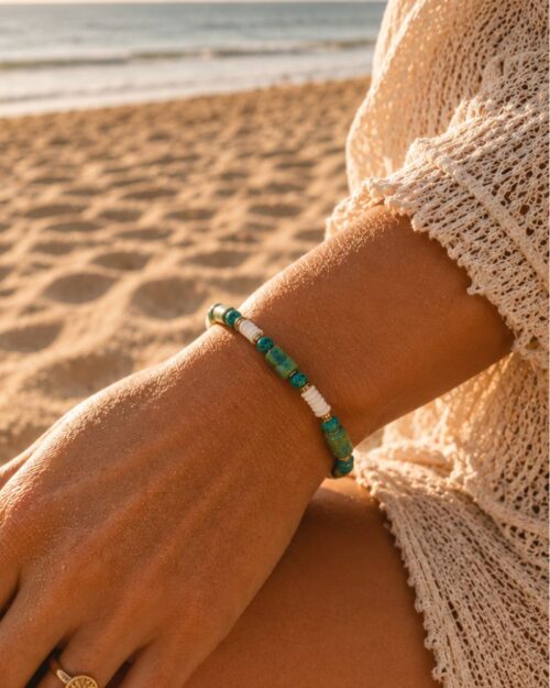 bracelet teahupo jaspe vert