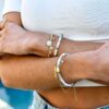 bracelet double rang pierre de soleil
