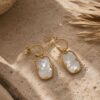 boucles d'oreilles zelda nacre